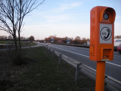 Notrufsäule Bundesautobahn